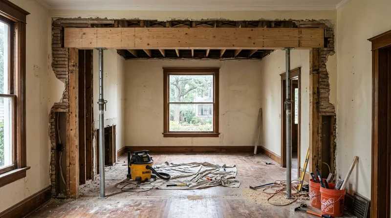 Beam Replacement & Load-Bearing Wall Removal Raleigh